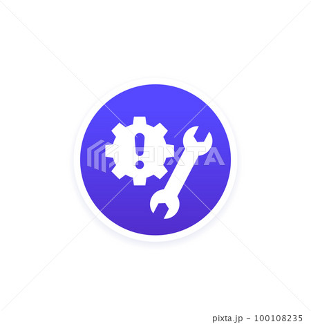 fixing errors or technical problems vector iconのイラスト素材 [100108235] - PIXTA