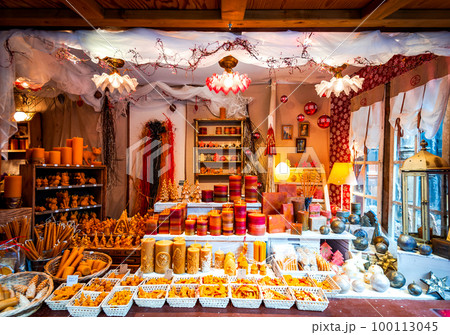 Colmar, France - Christmas Market winter traditional decorations Colmar, France - Christmas Market winter traditional decorations 100113045