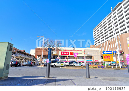 鴻巣駅 東口の風景 埼玉県鴻巣市 鴻巣駅 東口の風景 埼玉県鴻巣市 100116925
