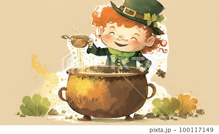 postcard for the celebration of St. Patrick Day 100117149
