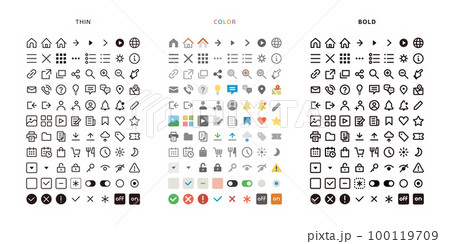 WEB用アイコンセット WEB用アイコンセット 100119709