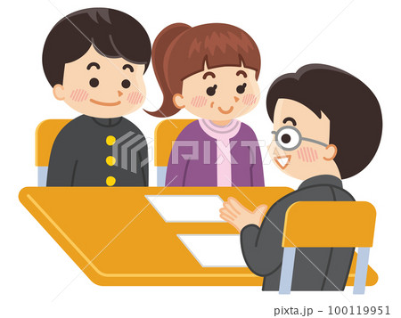 三者面談　家庭訪問　進路相談 100119951