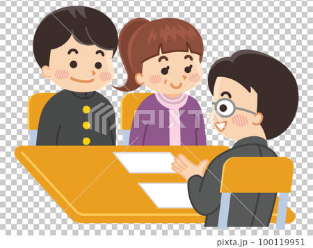 三者面談　家庭訪問　進路相談 100119951