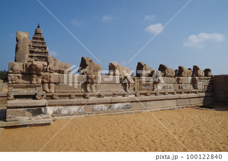 インド 世界遺産マハーバリプラムの建造物群 海岸寺院 インド 世界遺産マハーバリプラムの建造物群 海岸寺院 100122840