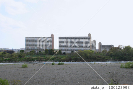 多摩川で河原遊び 多摩川で河原遊び 100122998