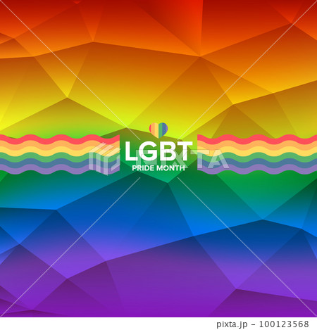 Happy pride month square banner with pride color wave ribbon flag isolated on gradient background. LGBT Pride month or pride day poster, flyer, invitation party card modern style design template. Happy pride month square banner with pride color wave ribbon flag isolated on gradient background. LGBT Pride month or pride day poster, flyer, invitation party card modern style design template. 100123568