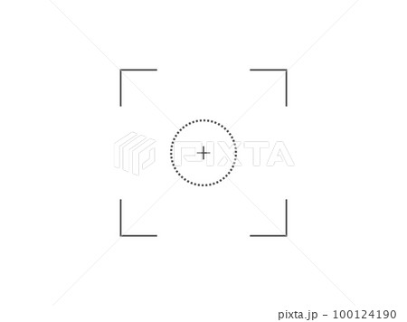 Camera square focus target vector illustration...のイラスト素材 [100124190 ...