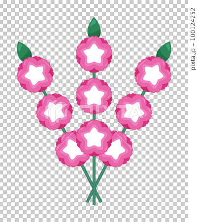 Festive pink flowers _ illustrations of flowers _ 3 Festive pink flowers _ illustrations of flowers _ 3 100124252