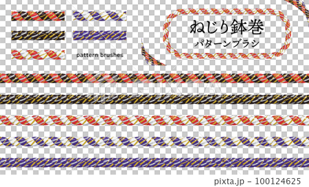 扭曲的頭帶圖案 brush_line 扭曲的頭帶圖案 brush_line 100124625