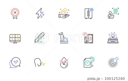 Reject medal, Approved and Analysis graph line icons for website, printing. Collection of Brand contract, Typewriter, Breathing exercise icons. Computer fingerprint, Targeting. Vector Reject medal, Approved and Analysis graph line icons for website, printing. Collection of Brand contract, Typewriter, Breathing exercise icons. Computer fingerprint, Targeting. Vector 100125280