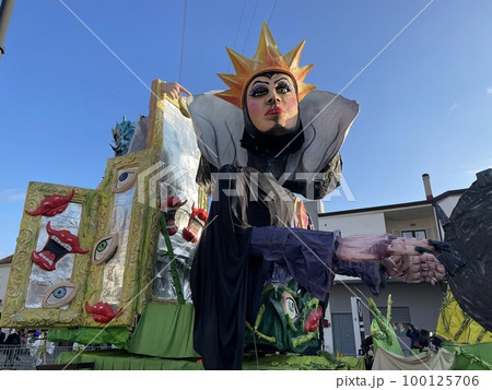 Italian Carnival at Villa Literno in Campania, Italy 100125706