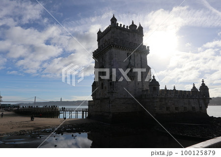 ポルトガルの世界遺産、ベレンの塔(Tower of Belém in Lisbon) ポルトガルの世界遺産、ベレンの塔(Tower of Belém in Lisbon) 100125879