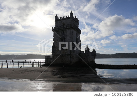 ポルトガルの世界遺産、ベレンの塔(Tower of Belém in Lisbon) ポルトガルの世界遺産、ベレンの塔(Tower of Belém in Lisbon) 100125880