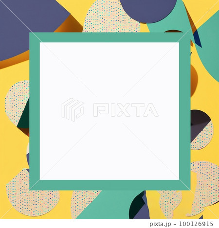 Square retro pattern in 90s style. Modern design. 100126915