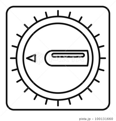 Timer clock icon. Outline illustration of timer clock vector icon for web design isolated on white background 100131660