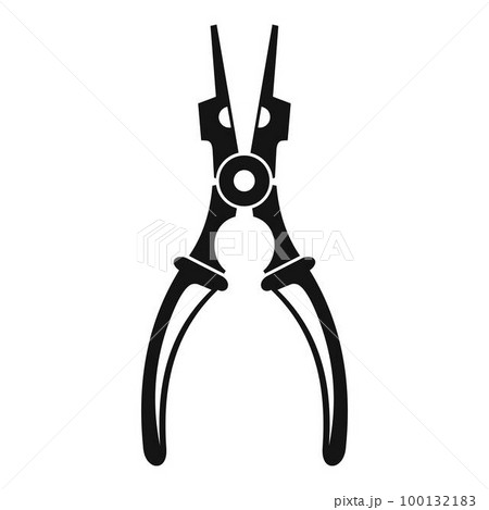 Cable cut tool icon. Simple illustration of cable cut tool vector icon for web design isolated on white background Cable cut tool icon. Simple illustration of cable cut tool vector icon for web design isolated on white background 100132183