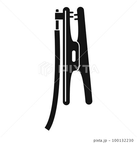Welding clamp icon. Simple illustration of welding clamp vector icon for web design isolated on white background Welding clamp icon. Simple illustration of welding clamp vector icon for web design isolated on white background 100132230