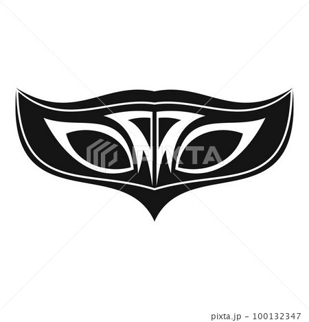 Carnival fashion mask icon. Simple illustration of carnival fashion mask vector icon for web design isolated on white background Carnival fashion mask icon. Simple illustration of carnival fashion mask vector icon for web design isolated on white background 100132347