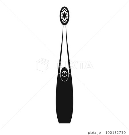 Digital toothbrush icon. Simple illustration of digital toothbrush vector icon for web design isolated on white background 100132750