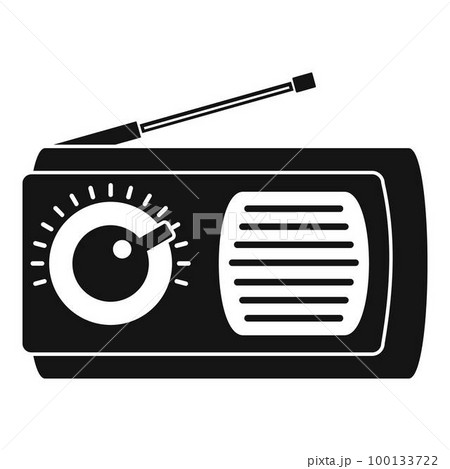 Manual radio icon. Simple illustration of manual radio vector icon for web design isolated on white background 100133722