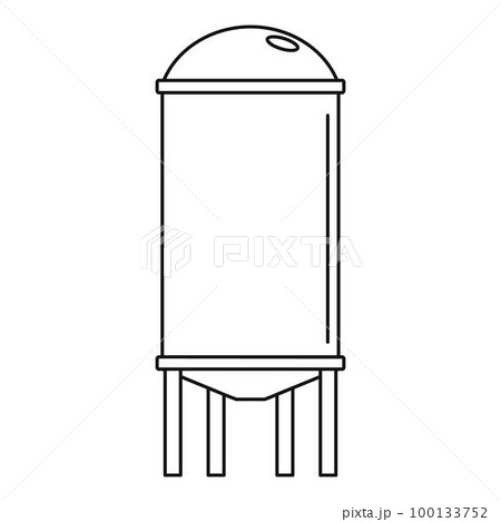 Water farm reserve icon. Outline illustration of water farm reserve vector icon for web design isolated on white background Water farm reserve icon. Outline illustration of water farm reserve vector icon for web design isolated on white background 100133752