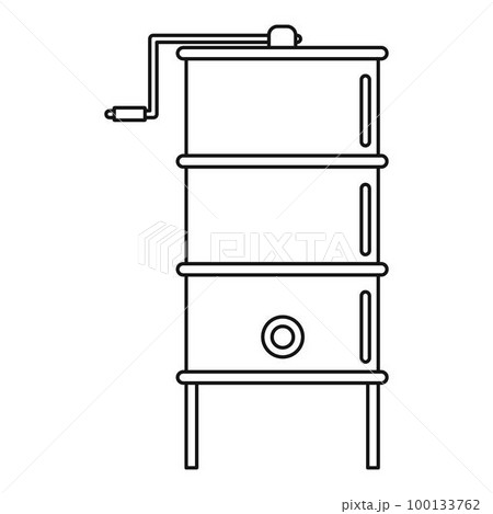 Honey centrifuge icon. Outline illustration of honey centrifuge vector icon for web design isolated on white background Honey centrifuge icon. Outline illustration of honey centrifuge vector icon for web design isolated on white background 100133762