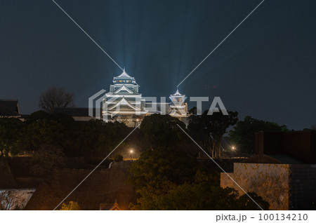 夜の熊本城 100134210