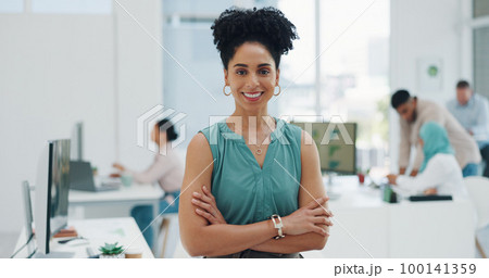 Black woman, smile and corporate portrait for business success, leadership motivation and confident ceo management in office. African woman, proud leader and happy for manager achievement or vision Black woman, smile and corporate portrait for business success, leadership motivation and confident ceo management in office. African woman, proud leader and happy for manager achievement or vision 100141359