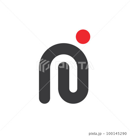 abstract nj letter icon vector concept design template 100145290