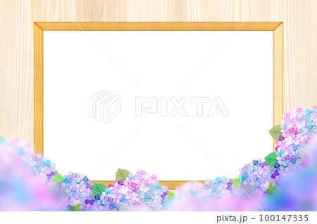 紫陽花の背景素材 バックイメージ 紫陽花の背景素材 バックイメージ 100147335