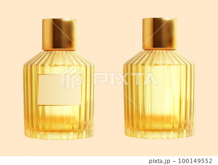 3D glass perfume bottle set 100149552