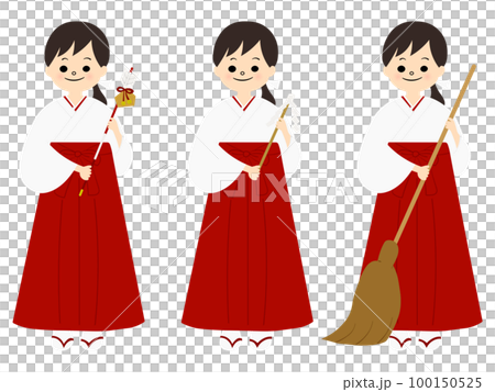 笑臉巫女、魔箭、大繼承人、掃把3個一套(無主線) 笑臉巫女、魔箭、大繼承人、掃把3個一套(無主線) 100150525