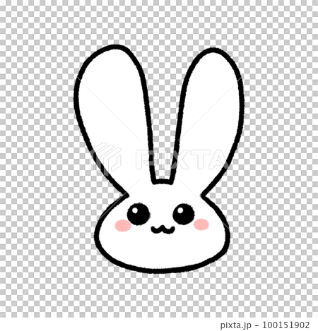 Hand-drawn Cute rabbit long ears carrot in doodle style Hand-drawn Cute rabbit long ears carrot in doodle style 100151902