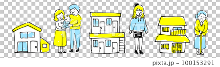 住在鎮上的各種居民 住在鎮上的各種居民 100153291