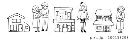 町内に住む様々な住人たち 100153293