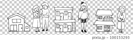 住在鎮上的各種居民 住在鎮上的各種居民 100153293