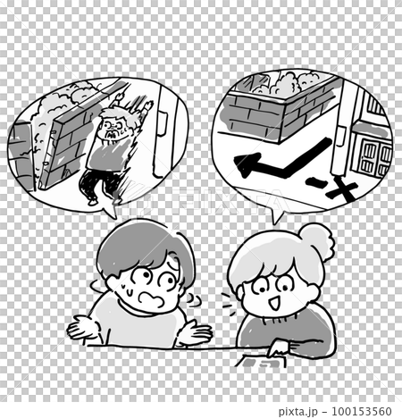 Check your escape route from your home in case of a disaster 100153560