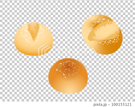 三種圓麵包（法式麵包）的插圖素材 100155121