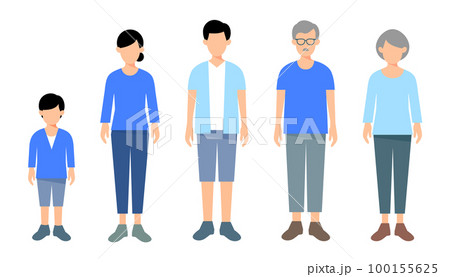 三世代家族アイコン 100155625