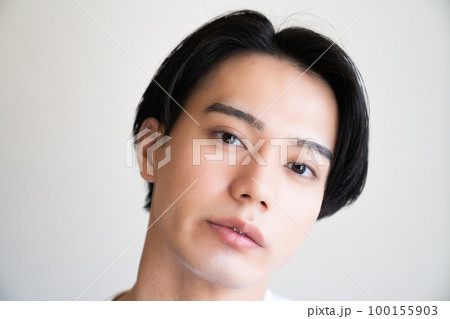 メンズビューティポートレート　AGA 　スキンケア　ニキビ　印象　モテる　ヒゲ　ヒゲ脱毛 100155903