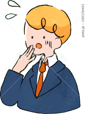 おしゃれでかわいい手書き風ビジネスマンのイラストセット(慌てる,焦る,おどおど) おしゃれでかわいい手書き風ビジネスマンのイラストセット(慌てる,焦る,おどおど) 100156401