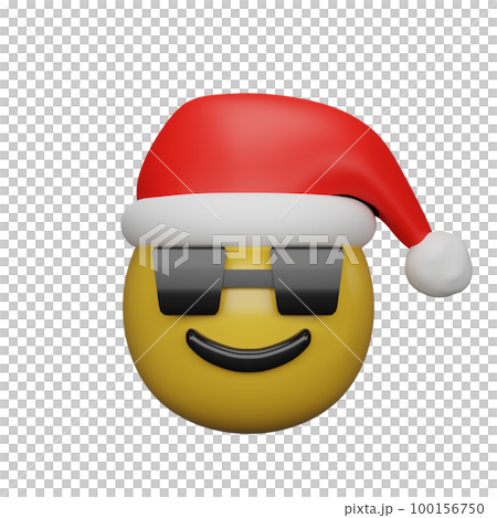 3d rendering of christmas and new year emojis 100156750