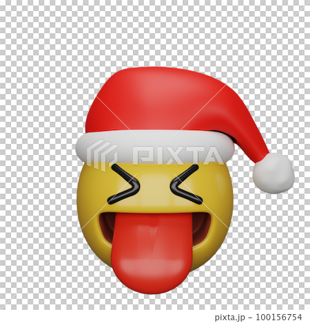 3d rendering of christmas and new year emojis 3d rendering of christmas and new year emojis 100156754