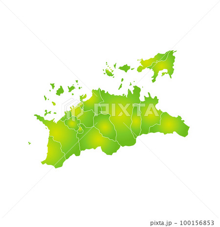香川県と市町村地図 100156853