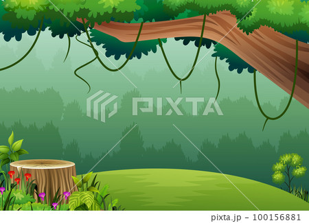 Nature landscape background with tree 100156881