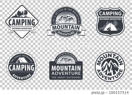 Emblem outdoor logo mark icon set 100157314