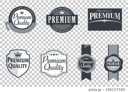 Emblem premium logo icon set Emblem premium logo icon set 100157389