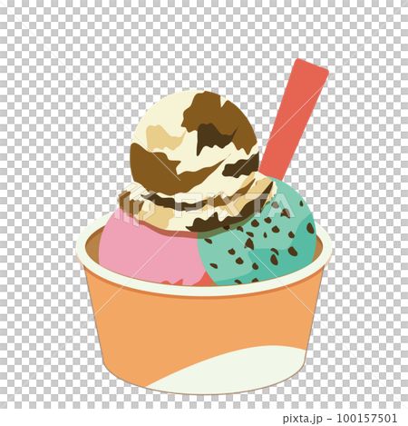 3種のカップアイス盛り 3種のカップアイス盛り 100157501