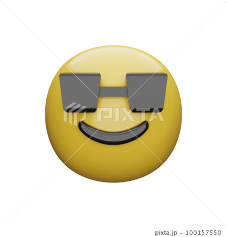 3d illustration Yellow faces.expressions and emotions 100157550