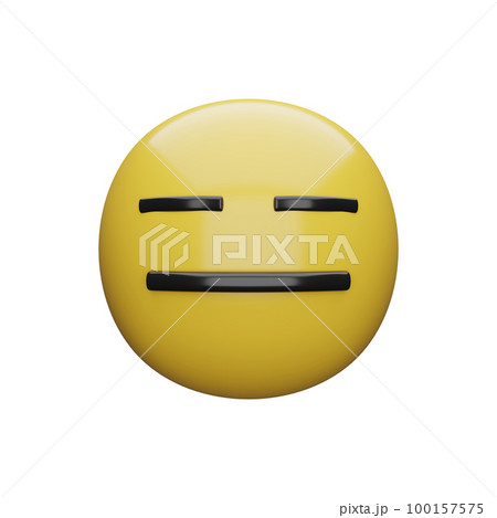 3d illustration Yellow faces.expressions and emotions 100157575